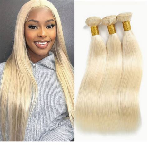 10 30 INCH REMY BLONDE STRAIGHT WEAVE BOUNCY HAIR BUNDLES AND EXTENSIONS HAIR WEAVE EXTENSIONS