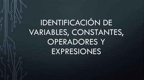 Variables Constantes Y Operadores Henry Mauricio Hinostroza Espino Udocz