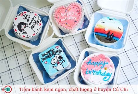 Top 10 Tiệm bánh kem ngon ở huyện Củ Chi chất lượng nhất