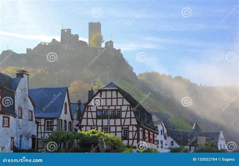 Beilstein Vineyards Along The River Moselle (Mosel), Germany. Stock ...