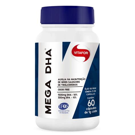 Mega Dha 1500mg Dha 300mg Epa C 60 Capsulas 1g Vitafor No Shoptime