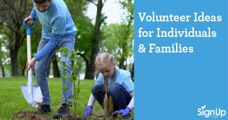 Volunteer Ideas for Individuals & Families | SignUp.com