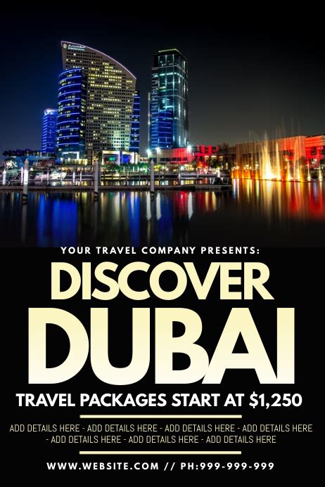 Copy Of Discover Dubai Poster Postermywall