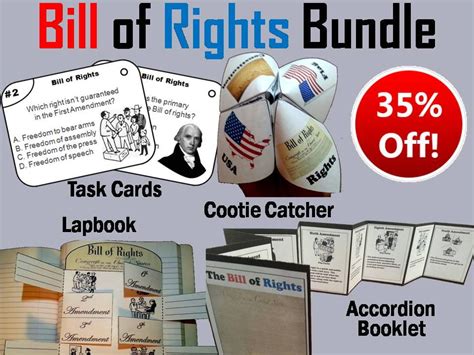 Bill Of Rights Task Cards And Activities Bundle Teaching Resources