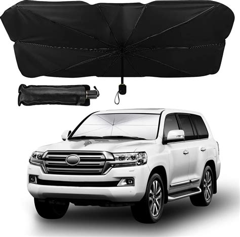 Helloleiboo Showay Car Windshield Sun Shade UV Rays And Heat Sun Visor