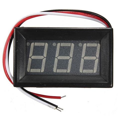 Jual Digital Voltmeter V Dc Kabel Wire Red Led Display Di