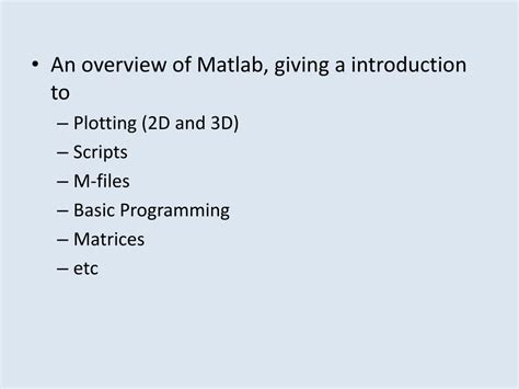 Ppt Introduction To Matlab Powerpoint Presentation Free Download