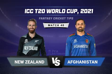 Nz Vs Afg Dream Prediction With Stats Pitch Report Player Record