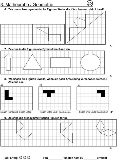 Symmetrie Klasse Arbeitsbl Ter