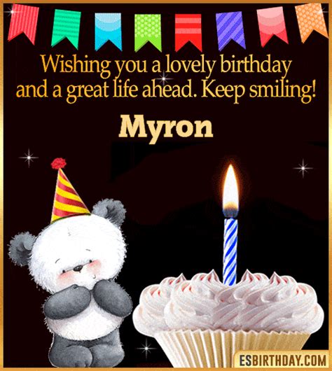 Happy Birthday Myron  🎂 Images Animated Wishes【28 S】