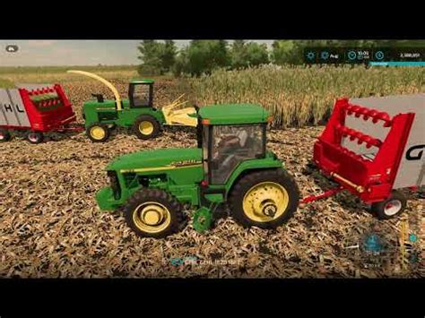 FS22 Silage Harvest on Mossy Glen , Iowa Map - YouTube