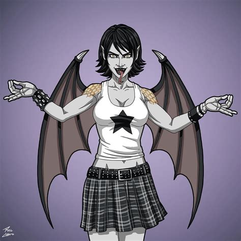 Demon Hipster Chick Earth 27 Commission By Phil Cho On Deviantart