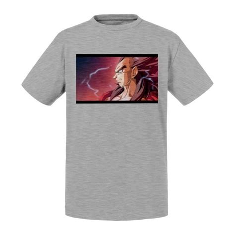 T Shirt Enfant Gris Vegeta Super Saiyan 4 Dragon Ball Gt Manga Anime