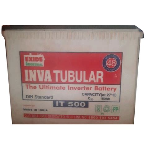 Exide Inva Tubular IT 500 Inverter Battery 150 Ah At 27DegC At Rs