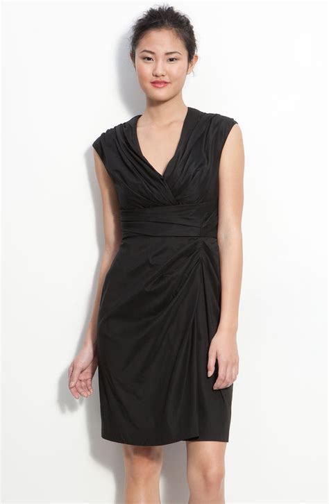 Suzi Chin For Maggy Boutique Ruched Faux Wrap Dress Nordstrom