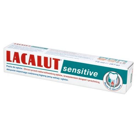 Lacalut Sensitive pasta do wrażliwych zębów 75 ml 12208704725 Allegro pl