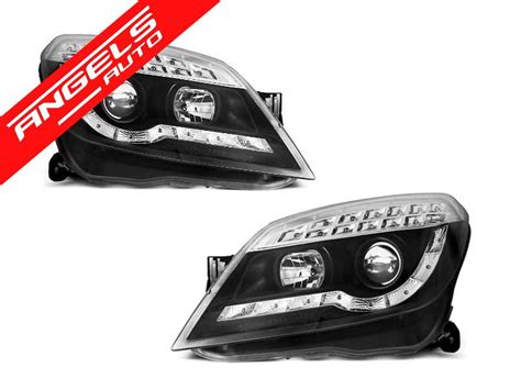 Faruri Led Opel Astra H Fundal Negru Semnal Led Nou De