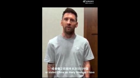 Messi hizo un video explicando por qué no jugó en Hong Kong No fue