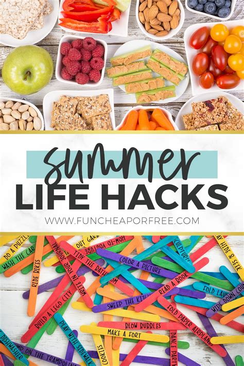 Summer Life Hacks To Get You Through Summer - Fun Cheap or Free