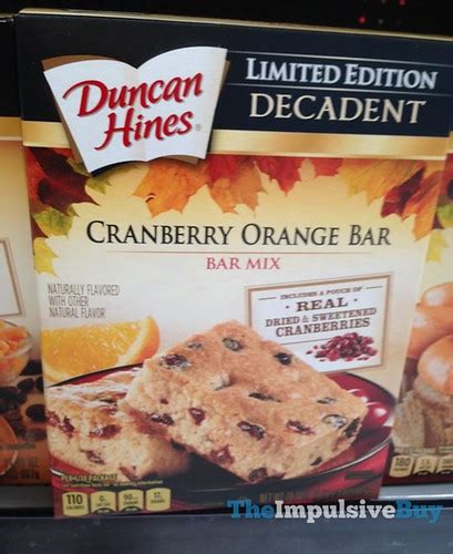 Duncan Hines Limited Edition Decadent Cranberry Orange Bar Flickr