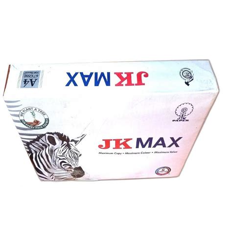 Plain Jk Max A Gsm Paper For Printing Size Dimension W X L