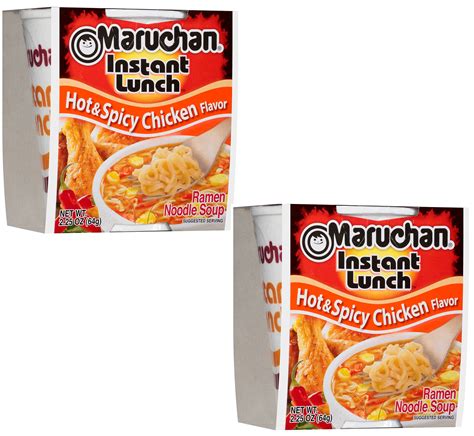 Maruchan Instant Lunch Ramen Noodles Cup Soup Hot Spicy Chicken