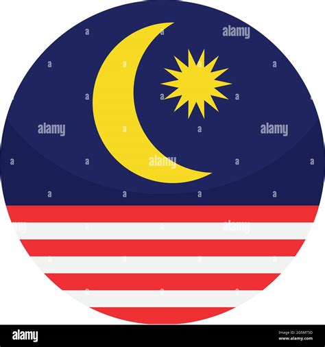 Malaysia Flag In Round Shape Stock Vector Image And Art Alamy