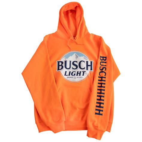 Busch Light Hunter Orange Hoodie Brew