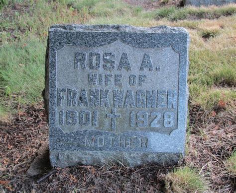 Rosa Alvina Meyers Wagner 1901 1928 Memorial Find A Grave