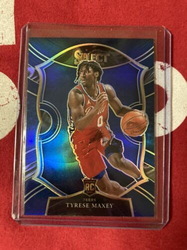 TYRESE MAXEY 2020 21 SELECT CONCOURSE BLUE SILVER PRIZM ROOKIE RC Mint