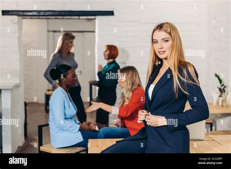 Cute Blonde Secretary Hi Res Stock Photography And Images Alamy