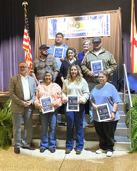 Foley recognizes employees' service - City of Foley