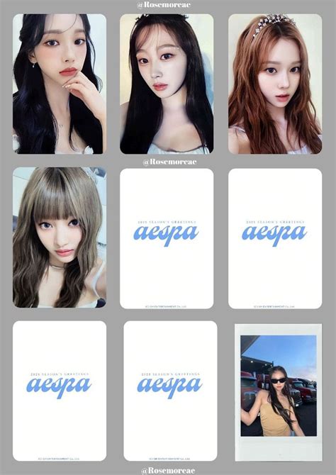 Aespa Photocard Template In 2023