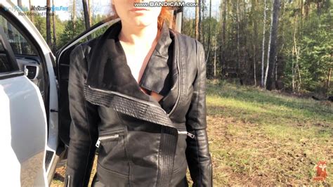 Public Fuck Girl In Leather Leggings