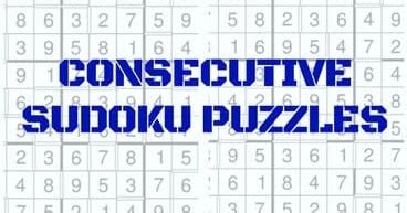 Consecutive Sudoku Puzzles Main Page