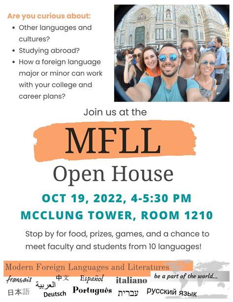 Open House - World Languages and Cultures Department