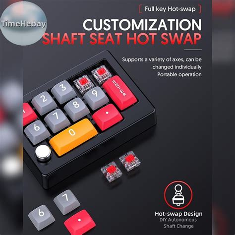 Timehebay Key Macro Programmable Hot Swappable Mechanical Switch Rgb