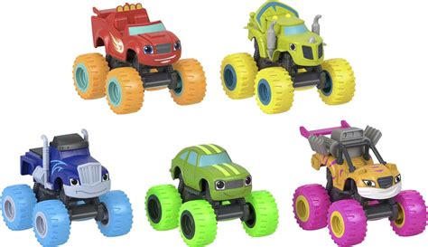 Fisher-Price Blaze and the Monster Machines Neon Wheels 5-Pack of ...