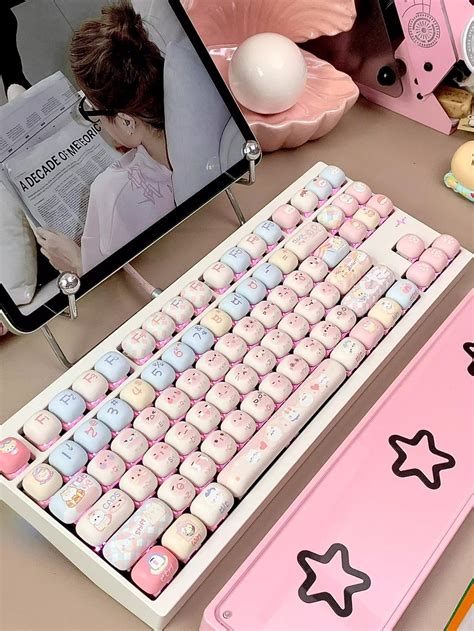 Sweet Cat Mantou Keycap Mog Profile Teclas Pbt Sublima O De Tinta