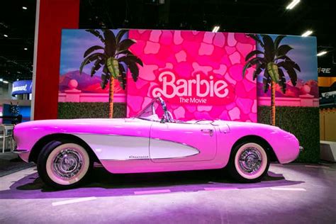 Barbie Movie Car: Margot Robbie's Pink Corvette on Display