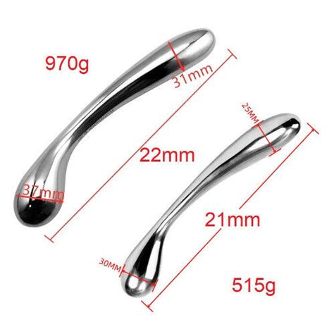 Stainless Steel Double Fake Dildo G Spot Anal Beads Butt Plug Prostate Massager Ebay