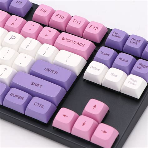 Purple Keycaps Set PBT Keycap Color Keycap GKA Height | Etsy