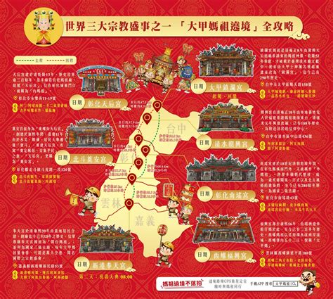 2022大甲媽祖繞境（9天8夜繞境日期、繞境路線圖、線上直播、繞境禁忌）