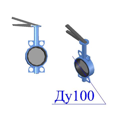 Затвор поворотный дисковый межфланцевый ЗПД Ду-100 — "ОМ-ТС"
