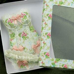 Th Scale Dollhouse Miniature Lingerie Set Whit Box Etsy