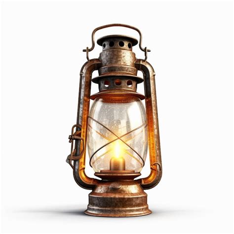 Premium AI Image A Lit Lantern With A Light On It That Says The