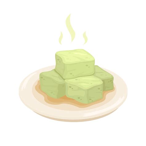 Stinky Tofu. Chinese Fermented Tofu traditional food symbol cartoon