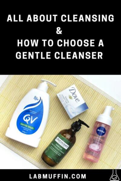 All About Cleansing And How To Choose A Gentle Cleanser Lab Muffin