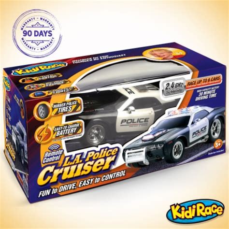 Kidirace RC Police Car Toy w/ Lights & Sirens - Boys Rechargeable Cop ...