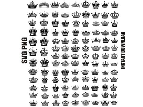 Queen Svg Tiara Svg Crown Svg Royal Crown Svg Crown Clipart Crown Silhouette Princess